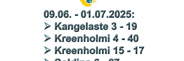Департамент городского хозяйства Нарвы объявляет торги по отчуждению незаселённых помещений