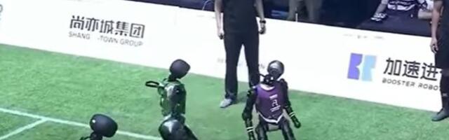 ВИДЕО | Будущее рядом? В Китае прошёл первый футбольный турнир с участием роботов-гуманоидов