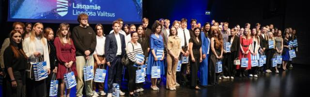 Лучшие выпускники школ Ласнамяэ собрались на торжественный прием