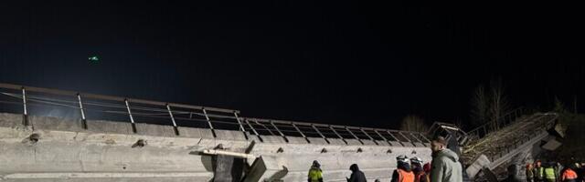 На шоссе Таллинн – Пярну – Икла взорвали мешающий расширению дороги железнодорожный виадук