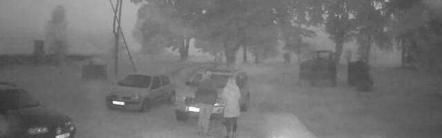 ВИДЕО | Момент взрыва дрона в Эстонии. Местный житель: мы сразу подумали, что это бомба