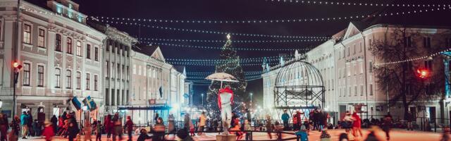 Рождественский городок возвращается в Тарту с катком, аквариумами, банком стихотворений и павильоном с мороженым