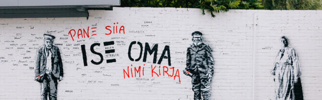 ФОТО: на кассах Певческого поля за одну ночь появились новые работы Эдварда фон Лынгуса