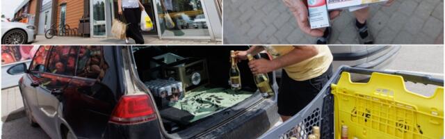 Репортаж: приграничная торговля с Латвией процветает. Но в обе стороны