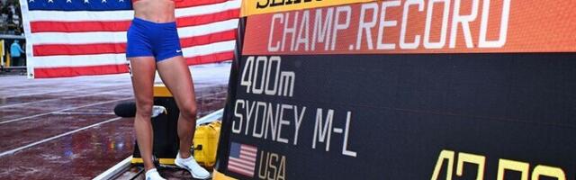 Сидни Маклафлин-Леврон из США установила в беге на 400 метров рекорд чемпионатов мира