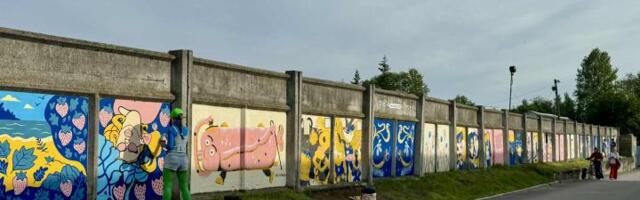 В Пыхья-Таллинне появилась уникальная художественная стена