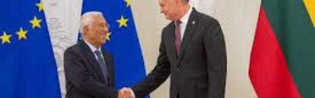 Науседа и Кошта обсудили помощь Украине и ситуацию на Ближнем Востоке