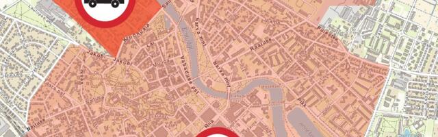 Меньше шума и выхлопов: центр Тарту освобождают от тяжёлого транспорта