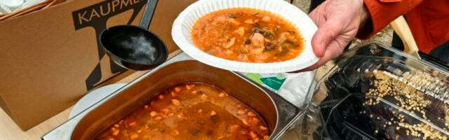 Продуктовый банк в Таллинне кормит по субботам нуждающихся горячим супом