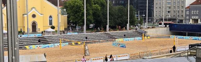 Временные спортплощадки в центре Таллинна открыты для всех желающих