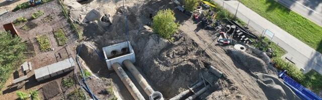 Tallinna Vesi строит в Пыхья-Таллинне прибрежный иловый пруд для ливневых вод