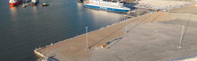 В порту Палдиски ввели в эксплуатацию причал стоимостью 60 млн евро