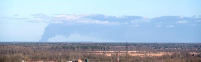 Дым от пожара в Усть-Луге может достичь Эстонии
