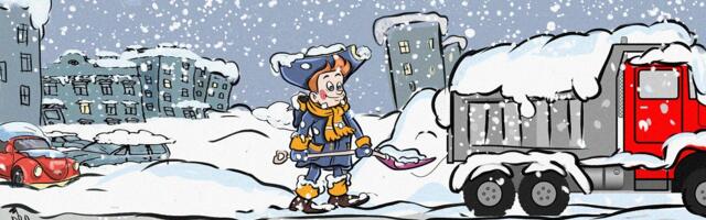 Места для складирования снега начинает не хватать