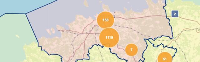 В Харьюмаа без электричества остались более 1000 клиентов