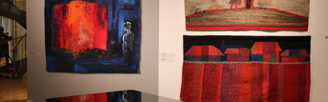 ФОТО: в Пярну открылась выставка гобеленов и тканых ковров эстонских художников