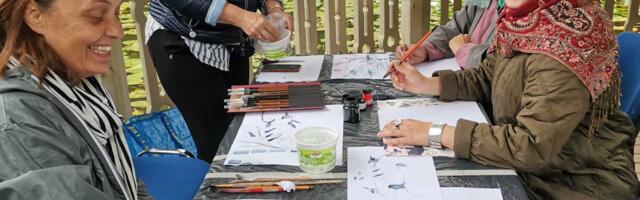 Беседки курортного Нарва-Йыэсуу на один день превратились в «Беседки об искусстве»