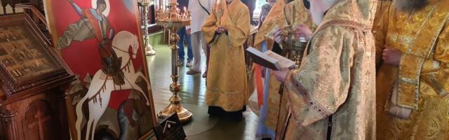 Освящена икона для Георгиевской часовни на кладбище СЗА в Копли