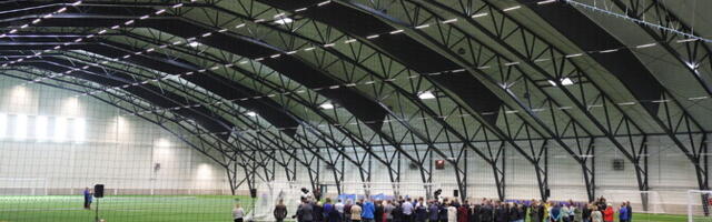 В Виймси открылся футбольно-легкоатлетический холл