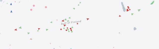 В Финском заливе у Локса скопились десятки танкеров и сухогрузов