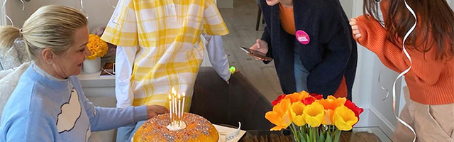 Торт в виде бейгла и цветы от Тейлор Свифт: как Джиджи Хадид отметила свой "карантинный" день рождения