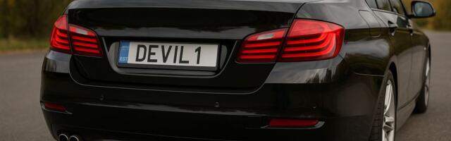 DEVIL1, TANKK1 и OLEHEA1: какие номерные знаки выбирают эстонские водители и сколько стоит выделиться на дороге