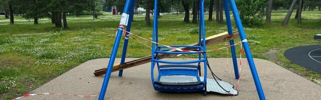„На песке были лужи крови, скорая мчалась с сиреной“. Качели в столичном парке нанесли серьезную травму 10-летнему ребенку