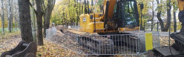 Работы по строительству ливневки в Тёмном саду приостановлены из-за нарушений