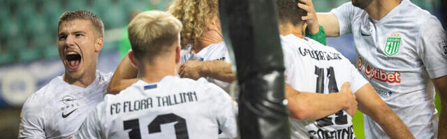 ЧЭ по футболу: "Флора" обыграла "Курессааре" и вплотную приблизилась к чемпионскому титулу