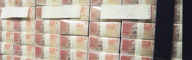 В третьем квартале в Эстонии обменяли на евро свыше 800 000 крон