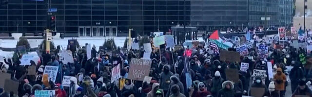 В Миннеаполисе тысячи вышли на протесты в 29-градусный мороз