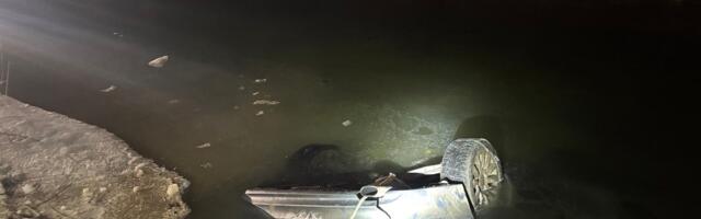 ФОТО | Молодые люди, выбравшиеся из утонувшей машины в Ида-Вирумаа, были пьяны