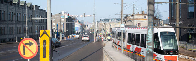 Таллинн планирует озеленить трамвайные пути на Тартуском шоссе