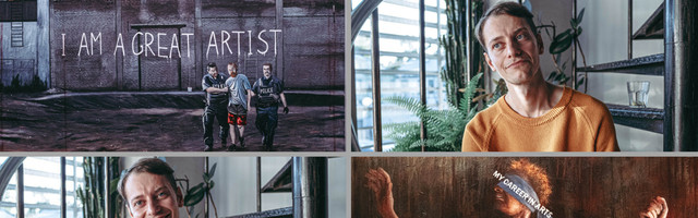 “Как это могло случиться?”: карикатурные картины Алексея Гордина показывают абсурдность мира искусства