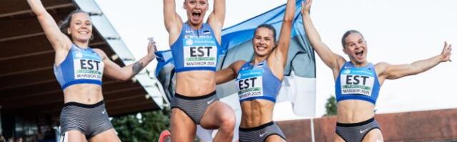 Eesti naiskond püstitas 4×100 meetri teatejooksus uue Eesti rekordi