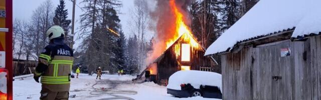 Треть пожаров со смертельным исходом в 2025 году произошла в Ида-Вирумаа