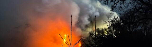 При пожаре в жилом доме близ Раквере погиб пожилой мужчина