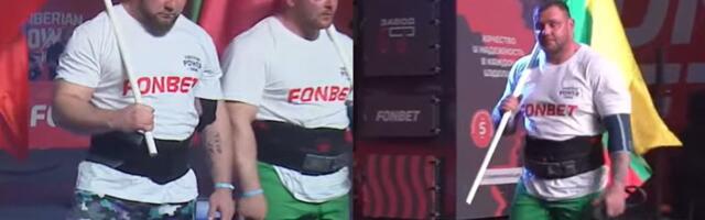 Два литовских атлета выступили на соревнованиях по силовому троеборью в России