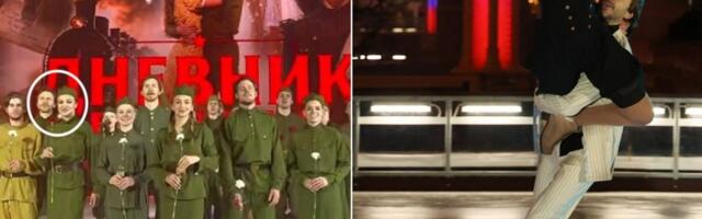 В День победы в России литовские фигуристы надели униформу Красной армии  