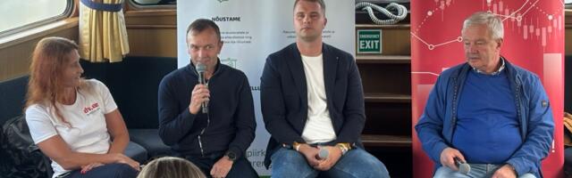 Плывя вдоль границы, бизнесмены обсудили, зачем теперь вкладывать деньги в Ида-Вирумаа