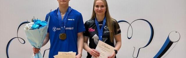 Чемпионами Эстонии по настольному теннису снова стали Лехтлаан и Авамери