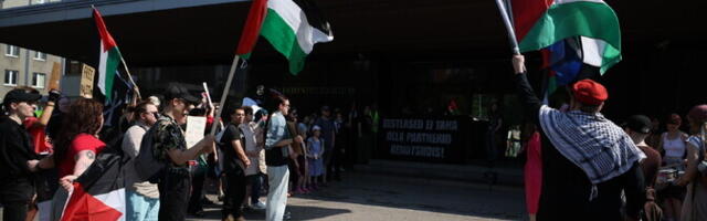 ФОТО: в Таллинне прошла акция в поддержку Палестины