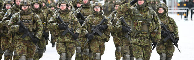 ФОТО: в Нарве в 106-ю годовщину перемирия прошло торжественное построение