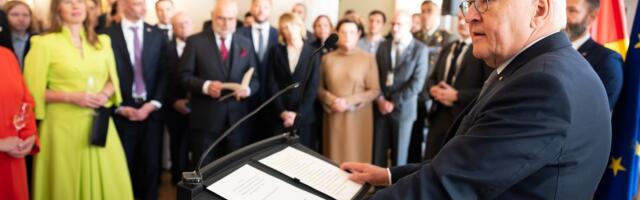 Президент Германии поблагодарил эстонцев за смелость 