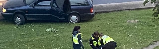 В центре Нарвы произошло жесткое задержание нарущителя