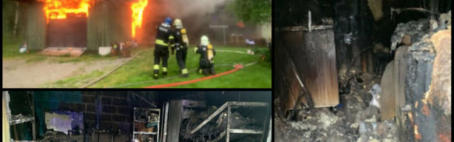 Дом бывшего игрока сборной Эстонии загорелся после попадания молнии и сгорел