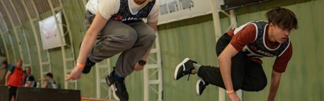 ФОТО И ВИДЕО | В Тарту определились первые чемпионы Эстонии по паркуру на скоростной трассе