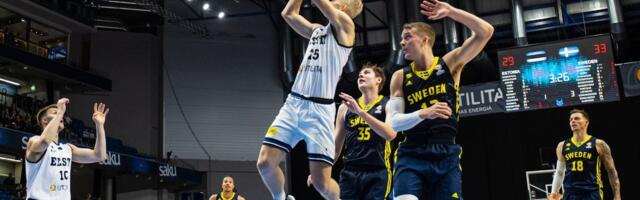 ПРЯМОЙ ЭФИР на Delfi | Сборная Эстонии играет со Швецией в товарищеском матче перед ЧЕ по баскетболу