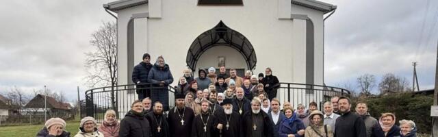 Чин малого освящения новопостроенного Свято-Тихоновского храма совершен в городе Шальчининкай