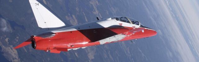 В центральной Финляндии разбился реактивный самолет типа Hawk